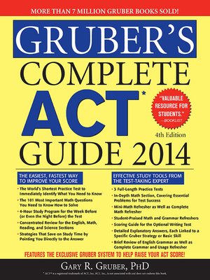 cover image of Gruber's Complete ACT Guide 2014